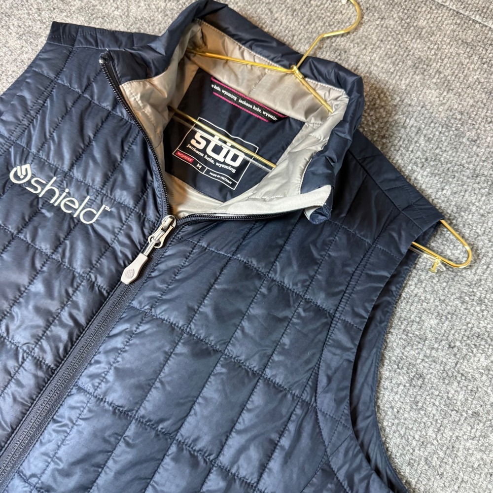 Stio Azura Insulated Vest Womens Medium Navy Blue Primaloft Quilted Puffer Vest